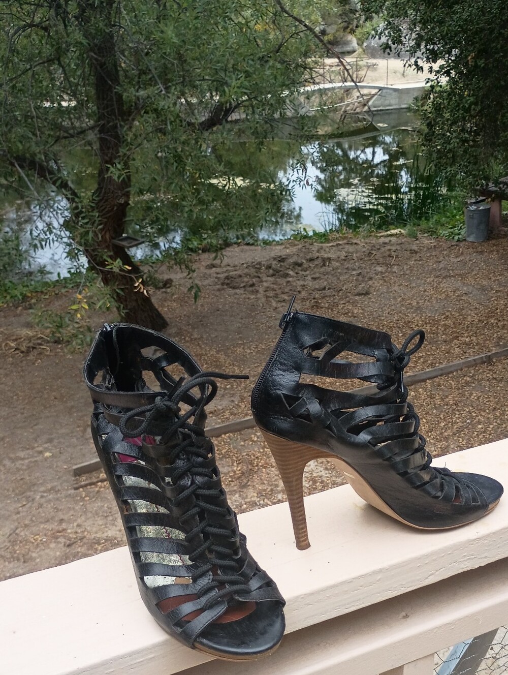 Dolce Vita Stilleto Roman Sandals Black sz.9